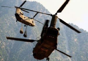 Askerlere dev helikopter 