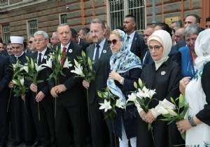 Cumhurbakan Erdoan, Srebrenitsa Soykrm kurbanlarn anma trenine katld