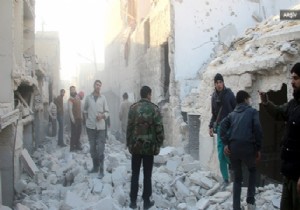 Rus Uaklar Halep te Sivilleri Vuruyor