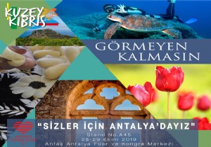 KKTC  Turizm ve Çevre  Bakanı Üstel Antalya Turizm Fuarında