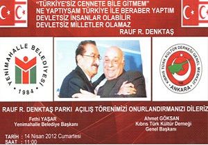 Ankara da Rauf Raif Denkta Park Alyor