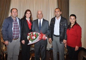 Cumhurbaşkanı Eroğlu, Ulukışla Okul Aile Birliği Heyetini Kabul Etti