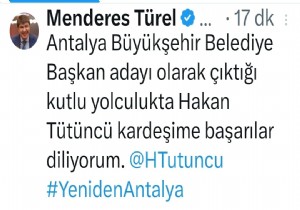 Bakan Aday Ttncye lk Kutlama Menderes Trel den