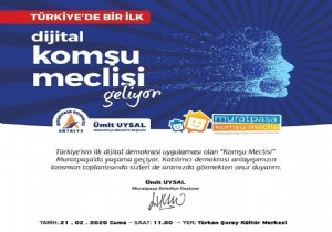 Türkiye’nin ilk dijital demokrasi uygulaması Muratpaşa’da Başlıyor