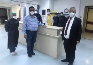 KKTC Sağlık Bakanı Pilli Hastanede İncelemelerde Bulundu