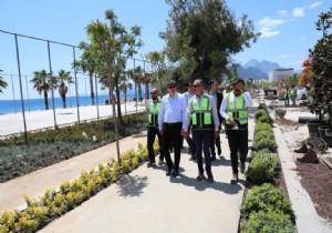 Başkan Türel :Konyaaltı Sahili Mayıs Sonuna Hazır