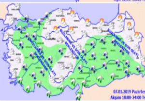 Türkiye Soğuk Hava, Yağış Kar ve Buzlanma etkisi altında