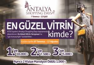 Antalya’nın En Güzel Vitrinini ATSO Ödüllendirecek