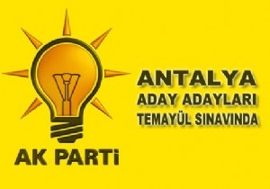 AK Parti Antalya dan 116 Milletvekili Aday Aday iin Temayl Yoklamas