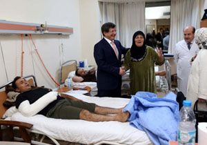 Davutolu dan Irakl Trkmenlere Hastanede Ziyaret