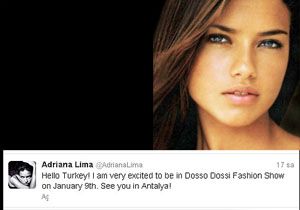 Adriana Lima Antalya ya Geliyor