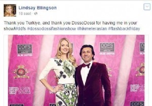 Lindsay Ellingson dan Trkiye ye Teekkr