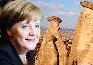 Merkel Kapadokya da 
