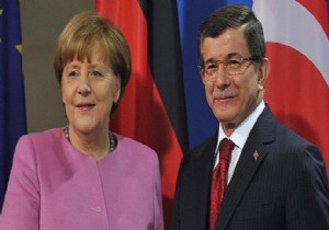 Babakan Davutolu Merkel ile Grt