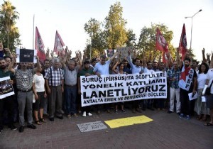 Antalya da Suru Protestosu