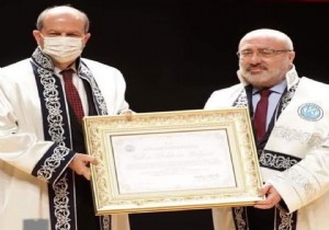 KKTC Cumhurbaşkanı Tatar a Kayseri Üniversitesinden Fahri Doktora