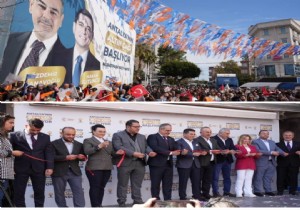 Özdemir Manavoğlu Seçim Ofis Açılışı Miting Havasında Gerçekleşti