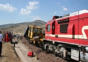 Elazığ da Tren Kazası