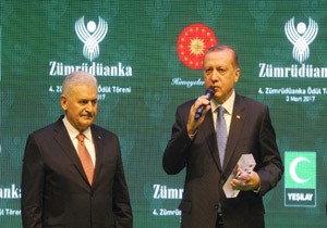 Babakan Yldrm Yeilay n dln Erdoan dan ald