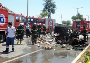 Antalya da Feci Kaza: 3 Kii Yanarak Can Verdi