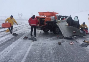 Sivas ta Zincirleme Trafik Kazas