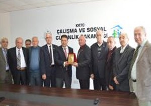 Bakan Saner, TBK Gaziler Dernei Heyetini Kabul Etti