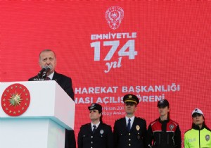 Erdoan Emniyet Tekilatnn 174. Kurulu Yl Dnm Treninde konutu