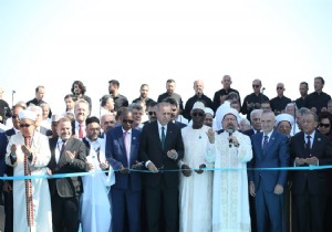 Byk amlca Camii Cumhurbakan Erdoann Katld Trenle Ald