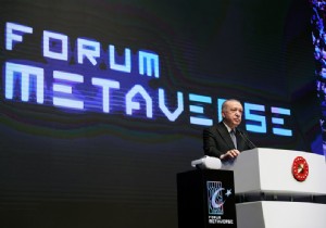 Erdoan,  Forum Metaverse  etkinliinde Konutu