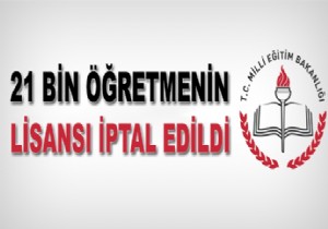 MEB 21 Bin retmenin Lisansn ptal Etti