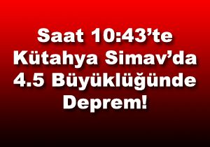 Ktahya Simav da Deprem