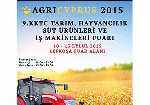 AGRICYPRUS 2015 KKTC Tarm Hayvanclk - St rnleri ve  Makineleri Fuar Alyor