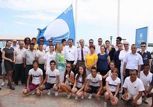 Aksu Sahillerine Mavi Bayrak