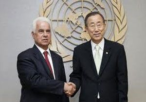 Erolu, BM Genel Sekreteri le  Grt   