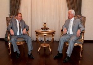 Cumhurbakan Erolu, UBP Genel Bakan Kk ve Heyetiyle Grt