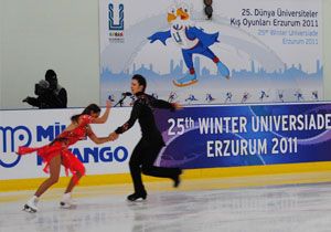 Erzurumda Artistik Buz Pateni Galas Nefes Kesti