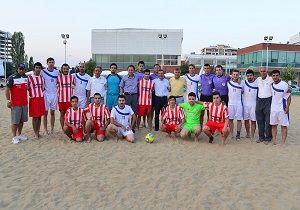 Eskiehirde Plaj Futbolu Heyecan