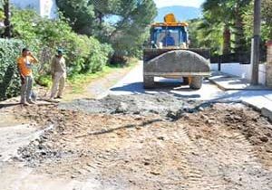 Girne Belediyesi Asfaltlama almalarna Balad