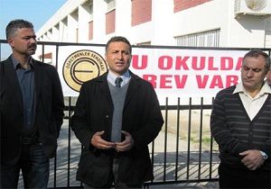 KTOES, Haspolat Meslek Lisesi nde Uyar Grevi Yapt