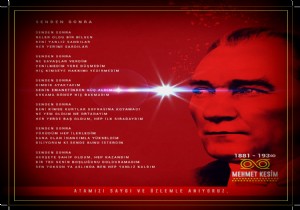 Mehmet Kesim Atatürk e hitap eden  Senden Sonra  Şiiriyle büyük takdir topladı