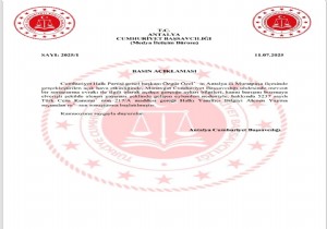 Antalya Cumhuriyet Başsavcığından Özel e Soruşturma