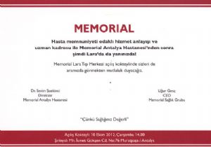 Memorial n Lara ubesi alyor