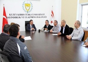 Bayndrlk ve Ulatrma Bakan Drst KTEZO Heyeti le Bir Araya Geldi