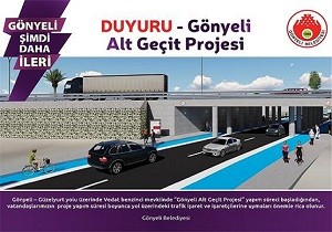 Gnyeli Belediyesi nden Alt Geit Projesi Aklamas