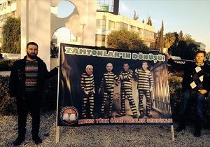 KTS ten Zamlara Pankartl Protesto