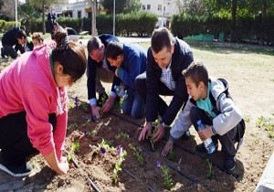 Lefkoa Trk Belediyesi nden iek ve Fidan Dikimi