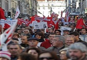 Portekiz de Byk Protesto