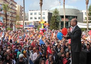 Soylu, Kumluca da Halka Hitap Etti