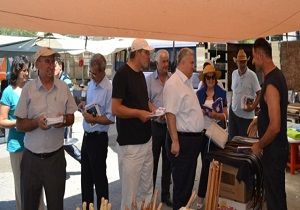 TDP Lefkoa Milletvekili Adaylar Ak Pazar Gezdi