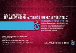 Trabzonspor Taraftarlarndan Almanya da Yry